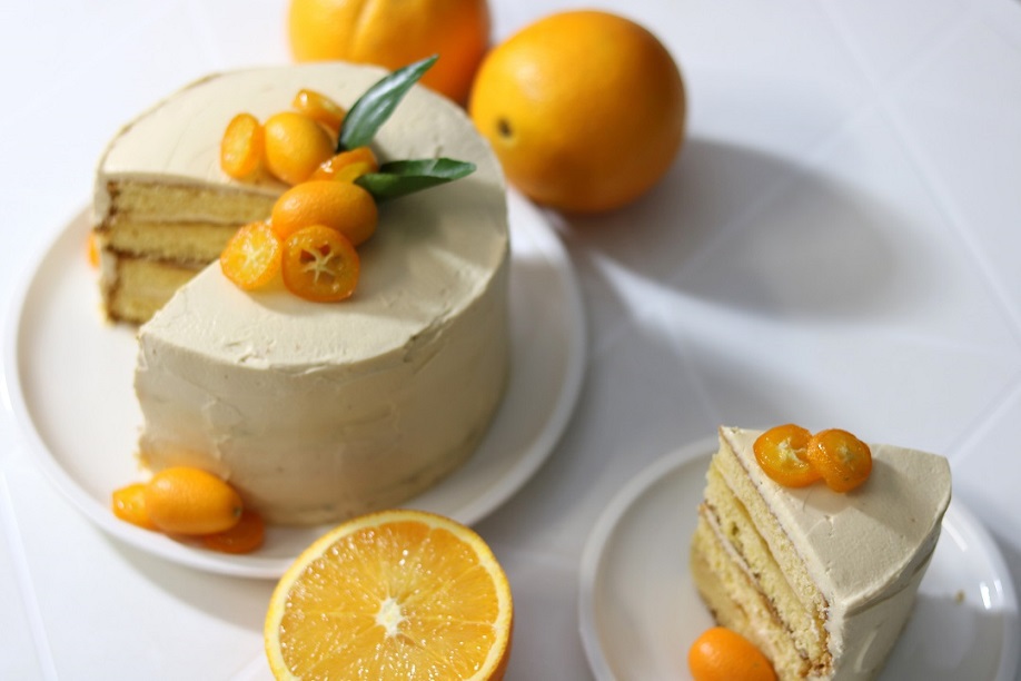 Orangen Kumquat Dulce de Leche Torte
